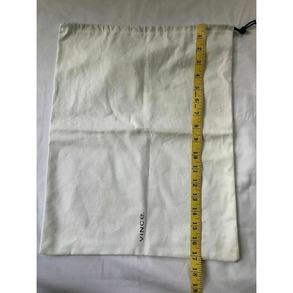 Vince DustBag Storage Cover Pouch Drawstring White 17.2" X 13.8" - Picture 4 of 5